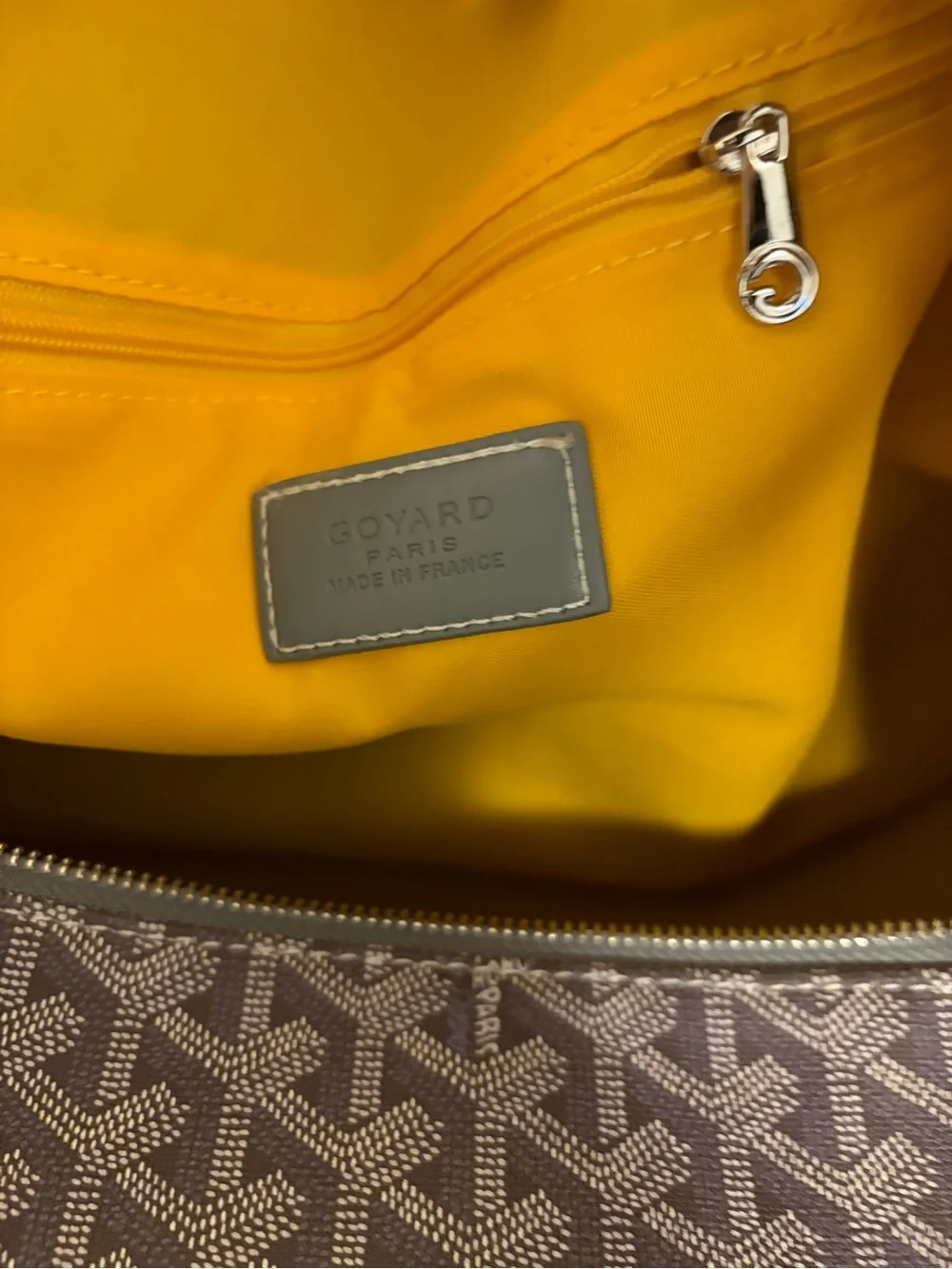 Goyard Lavender Chevron Weekender Duffel